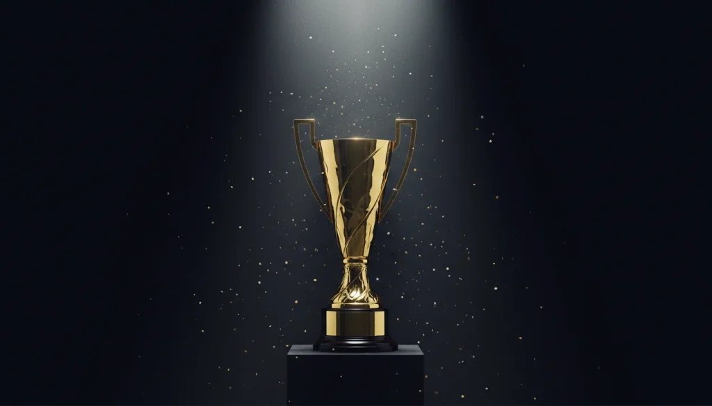 Formule 1-kampioenschap trofee met seizoenskalender